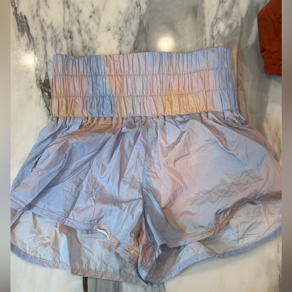 FP Movement The Way Home Shorts | Size S | Blue Pink Colorblock